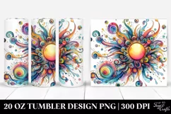 Colorful Whimsical Sun | 20 Oz Tumbler Product Image 1