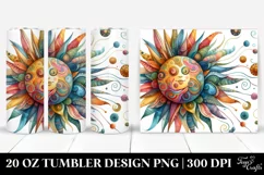 Colorful Whimsical Sun | 20 Oz Tumbler Product Image 1