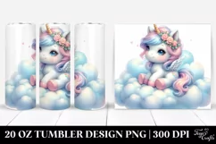 Cute Baby Unicorn | 20 Oz Tumbler Product Image 1