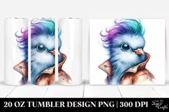 Cute Baby Dove Posing Like a Model | 20 oz Tumbler Product Image 1