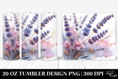 20 Oz Tumbler Sublimation | Glossy Lavender with Golden Product Image 1