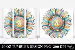 Colorful Wimsicall Pastel Sun | 20 Oz Tumbler Product Image 1