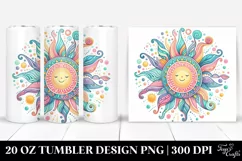 Colorful Whimsical Pastel Sun | 20 oz Tumbler Product Image 1