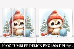 Cute Baby Owl Made Christmas Tree, High-Res 20 Oz Tumbler Product Image 1