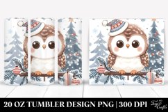 Cute Baby Owl Made Christmas Tree, High-Res 20 Oz Tumbler Product Image 1