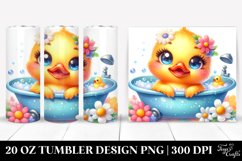 Colorful Smiling Baby Duck | 20 Oz Tumbler Product Image 1