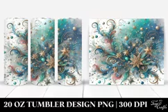 Colorful Cyan Splash | 20 Oz Tumbler Product Image 1