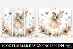 Washed Watercolor Boho Fairy | 20 oz Tumbler Product Image 1