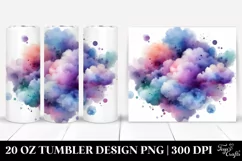Colorful Purple Cloud | 20 Oz Tumbler Product Image 1