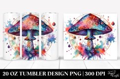 Magical Celestial Mushroom Sublimation Clipart Product Image 1