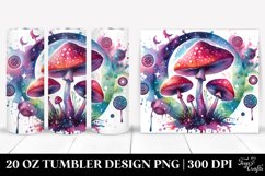 Magical Celestial Mushroom Sublimation Clipart Product Image 1