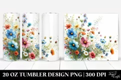 Colorful Wild Flowers | 20 oz Tumbler Product Image 1