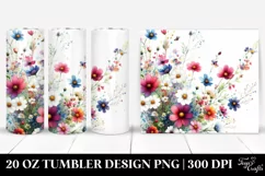 Colorful Wild Flowers | 20 oz Tumbler Product Image 1