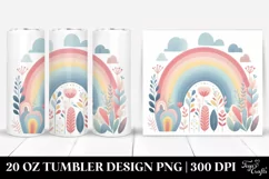 Colorful Pastel Rainbow | 20 oz Tumbler Product Image 1