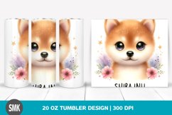 Watercolor Baby Shiba Inu | 20 Oz Tumbler Product Image 1
