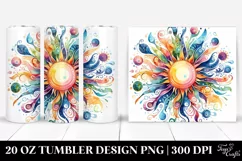 Colorful Vibrant Sun | 20 Oz Tumbler Product Image 1