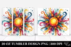 Colorful Vibrant Sun | 20 oz Tumbler Product Image 1