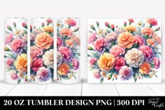 Colorful Carnation Tumbler | 20 oz Tumbler Product Image 1
