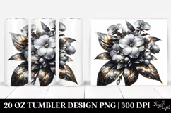 Shiny Impatiens with Marble Splash | 20 oz Tumbler Product Image 1