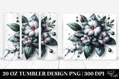 Shiny Impatiens with Marble Splash | 20 oz Tumbler Product Image 1