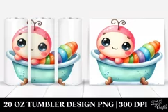 Cute Colorful Baby Worm | 20 Oz Tumbler Product Image 1