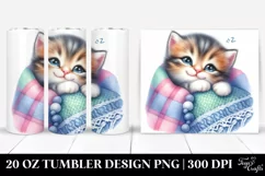Cute Colorful Baby Kitten | 20 Oz Tumbler Product Image 1