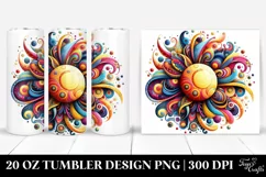 Colorful Vibrant Sun | 20 Oz Tumbler Product Image 1