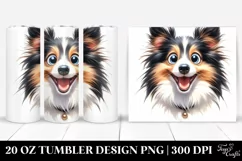 Cute Crazy Shetland Sheepdog | 20 Oz Tumbler Product Image 1