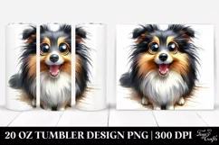 Cute Crazy Shetland Sheepdog | 20 Oz Tumbler Product Image 1