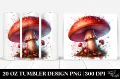 Glossy Mushroom Tumbler | 20 oz Tumbler Product Image 1
