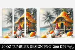Fairy Tale Gnome in Front of a Mango House | 20 oz Tumbler Product Image 1