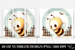 Scary Baby Bee Halloween Clipart PNG Product Image 1