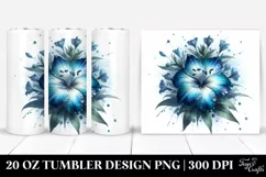 Detailed Glossy Lobelia | 20 Oz Tumbler Product Image 1