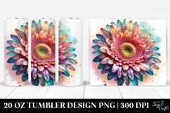 Gerbera Flower Tumbler | 20 oz Tumbler Product Image 1