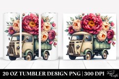 Vintage Van Flower Tumbler | 20 oz Tumbler Product Image 1