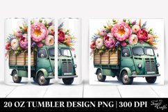 Oilish Van Flower Design | 20 oz Tumbler Product Image 1