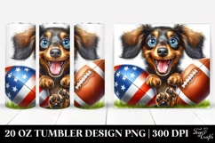 Crazy Dachshund Popping | 20 Oz Tumbler Product Image 1