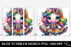 Cute Unicorn Drawing | 20 oz Tumbler Product Image 1