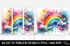 Colorful Abstract Rainbow | 20 Oz Tumbler Product Image 1