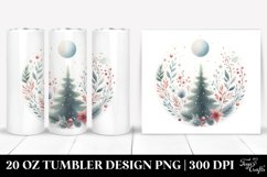 Simple Pastel Christmas Clipart, High-Res 20 Oz Tumbler Product Image 1