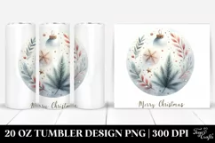 Simple Pastel Christmas Clipart, High-Res 20 Oz Tumbler Product Image 1