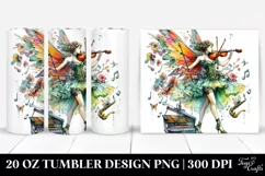 Fairy Playing Drawing | 20 oz Tumbler Product Image 1