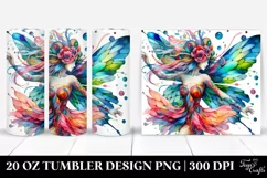 Fairy Playing Drawing | 20 oz Tumbler Product Image 1
