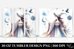 Simple Watercolor Sorceress 20 oz Tumbler Product Image 1