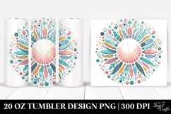 Colorful Pastel Sun 20 Oz Tumbler Product Image 1