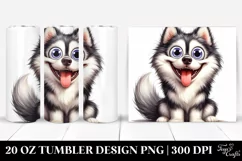 Crazy Looking Siberian Husky 20 Oz Tumbler Product Image 1