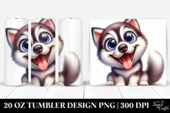 Crazy Looking Siberian Husky 20 Oz Tumbler Product Image 1