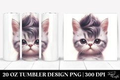 Expressive Baby Cat with Awesome Haircut PNG Product Image 1