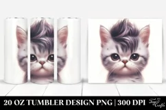 Expressive Baby Cat with Awesome Haircut PNG Product Image 1