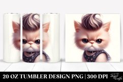 Expressive Baby Cat with Awesome Haircut, PNG Product Image 1